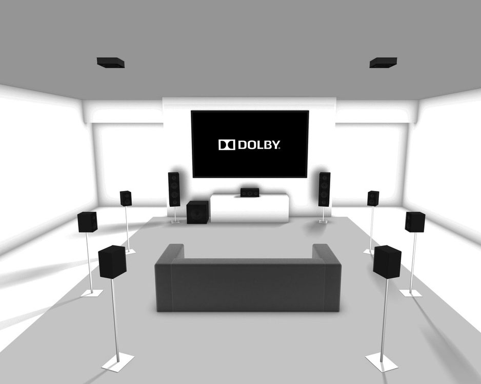 How many speakers are needed to configure Dolby Atmos